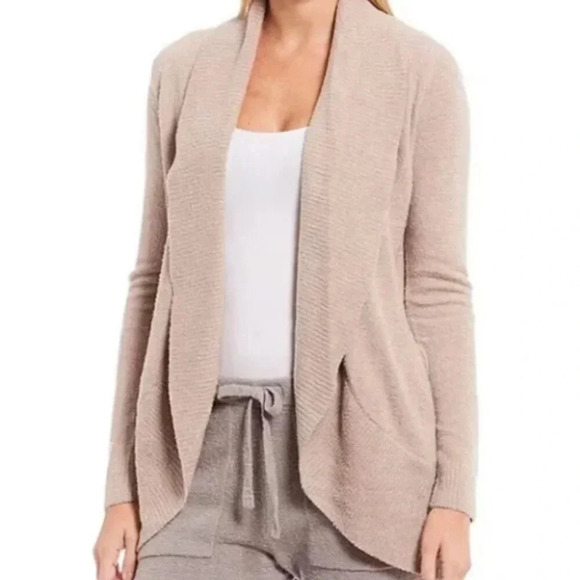 Barefoot Dreams Cozychic Lite Circle Cardigan in Stone - Picture 1 of 8